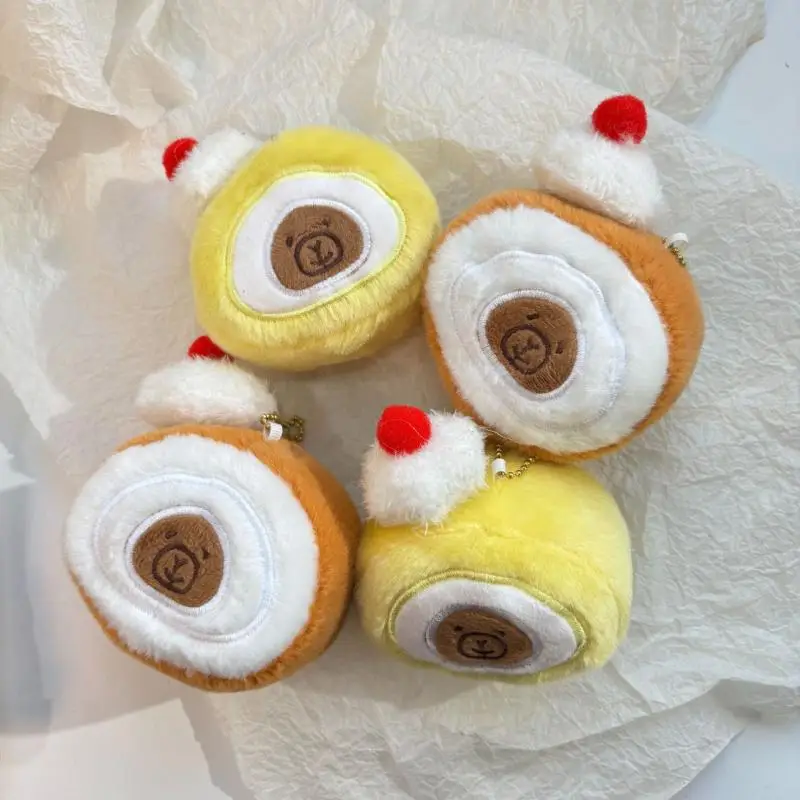 

Милый мультяшный торт, плюшевые швейцарские рулоны, игрушки, брелок, кулон, кавайный рюкзак, подвеска, очаровательный декор для вечеринки, аксессуары, подарки