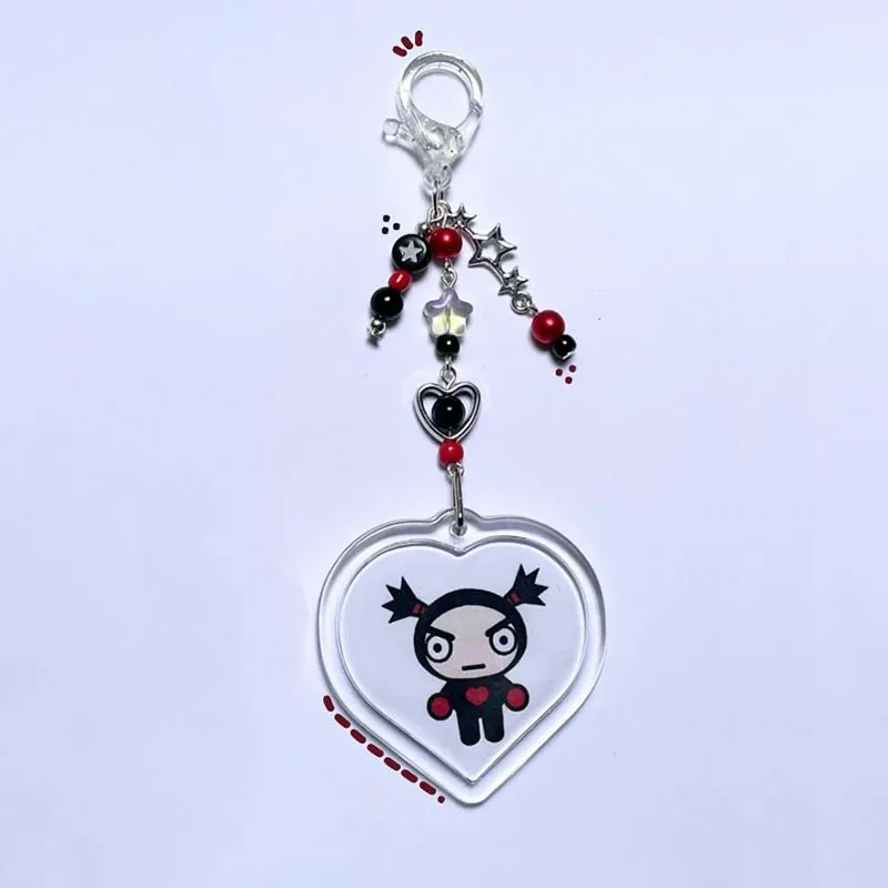 Handmade Pucca and Garu Keychains cute Aesthetic Accessories