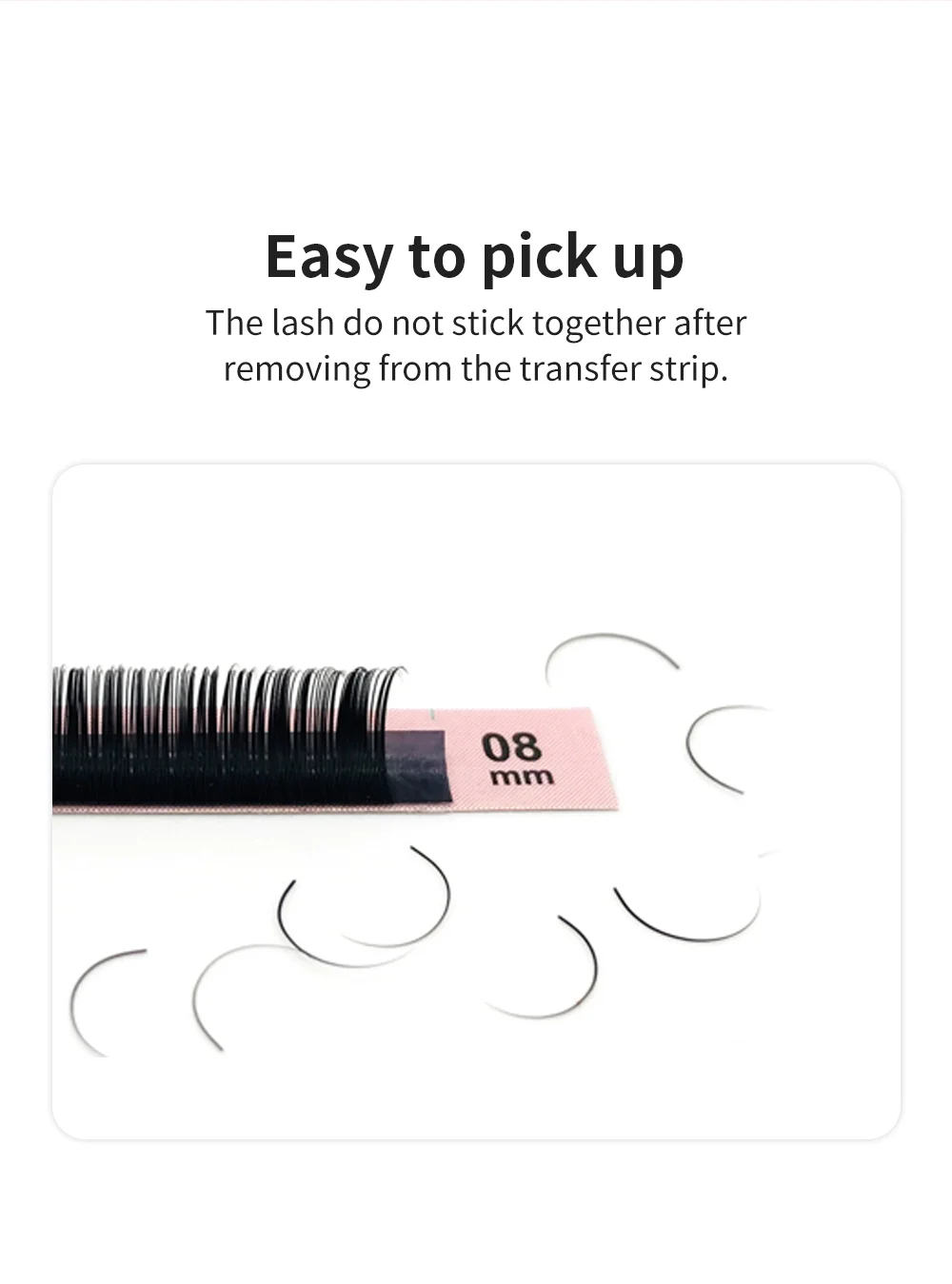 NATUHANA Wimpernverlängerung Premium Ellipse Flat Individuelle Split Tips Natürliche weiche Cilios Matte Nerz Falsche Wimpern Make-up – Detail 12