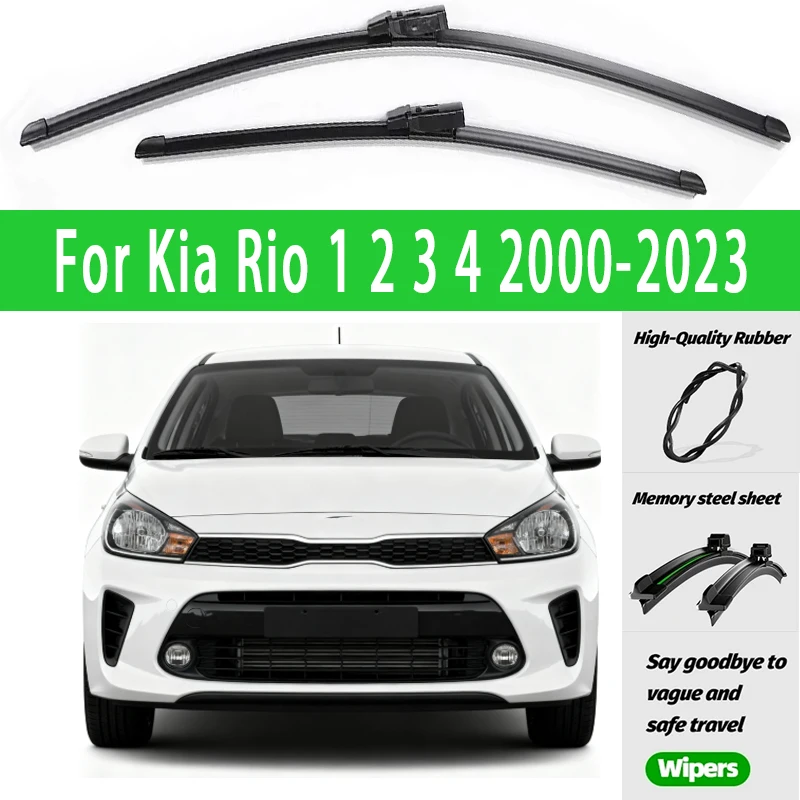 

2pcs Front Windshield Wiper Blades Windscreen Wipers For Kia Rio 1 2 3 4 2000-2023 2013 2014 2015 2016 2017 2018 2019 2020 2021