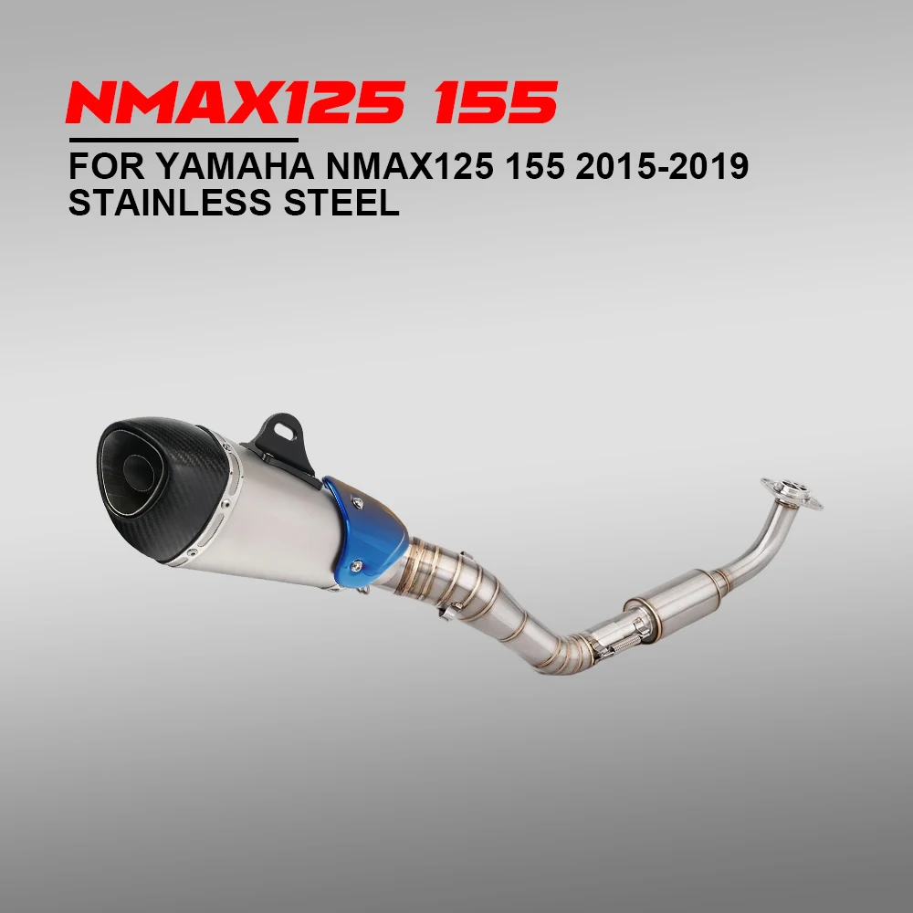 

Slip On For Yamaha NMAX155 NMAX125 17-19 Motorcycle Exhaust Muffler Front Pipe Exhaust Systems