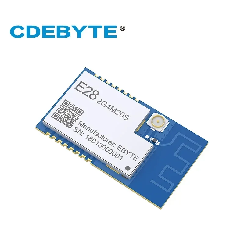 Módulo Bluetooth SX1281 2,4 GHz 20dBm CDEBYTE E28-2G4M20S SPI LoRa FLRC GFSK antena PCB módulo SMD inalámbrico Bluetooth