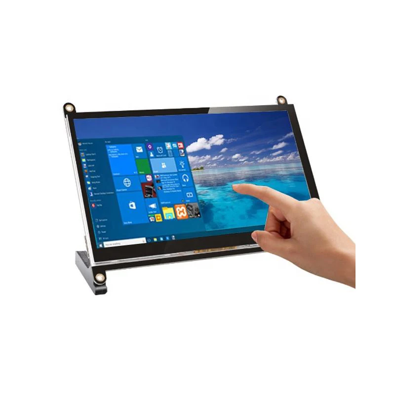 Portable Touch Monitor For Raspberry Pi PC 7 Inch Capacitive Screen 1024x600 Resolution Ratio