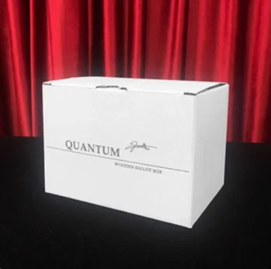 Wooden Quantum Billet Box Magic Trick Prediction Mentalism Prop Close-Up Magia Illusion Gimmick for Professional Magicians