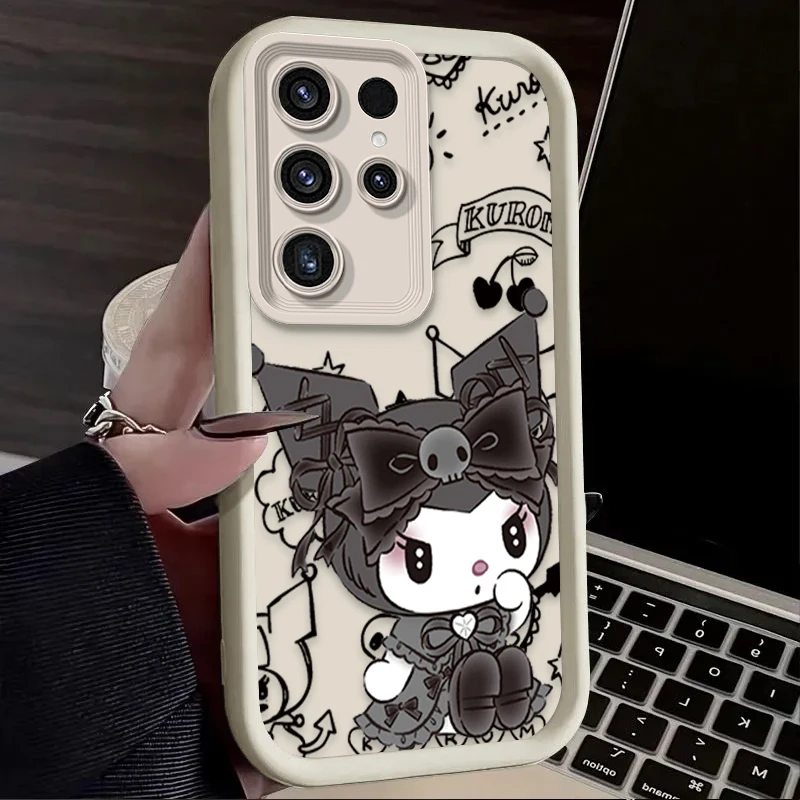 Lovely Sanrio Melody Case for Samsung Galaxy S25 S24 S23 Ultra S22 S21 Plus FE 5G A54 A34 A14 A73 A53 A33 5G Soft Silicone Cover - náhled 3