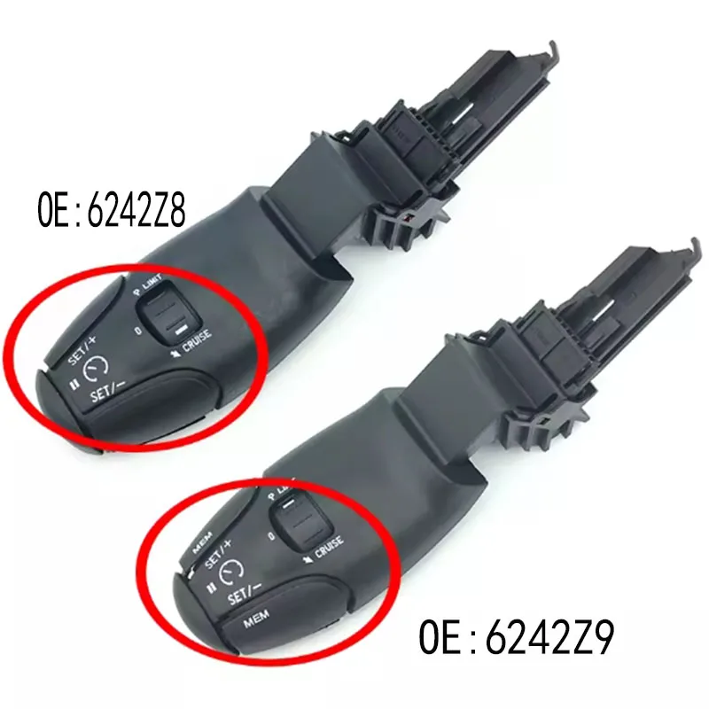 6242Z9 Or 6242Z8 Cruise Control Switch For Peugeot 307 308 408 206 207 301 3008 For Citroen C2 Cruise Control Switch Lever Swith