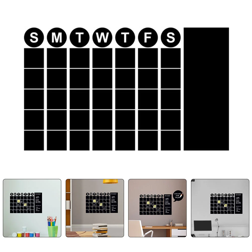 

Chalkboard Calendar Sticker Light House Decorations for Home Stickers Label Self-adhesive Wall