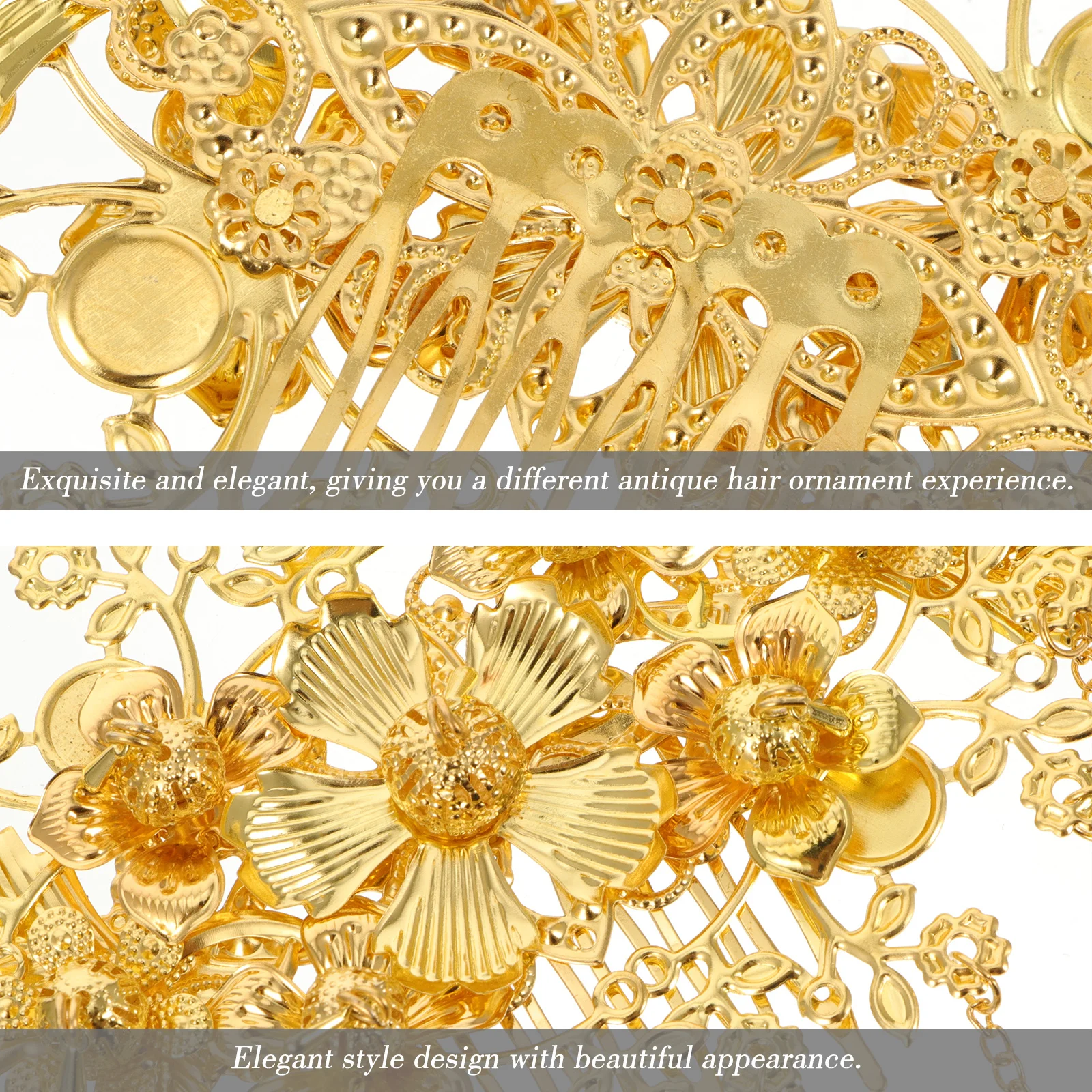 دبوس الشعر الرجعية الصينية الزفاف غطاء الرأس شرابة طويلة مشط الشعر اكسسوارات الزفاف التقليدية اليدوية زهرة اللؤلؤ والمجوهرات الشعر