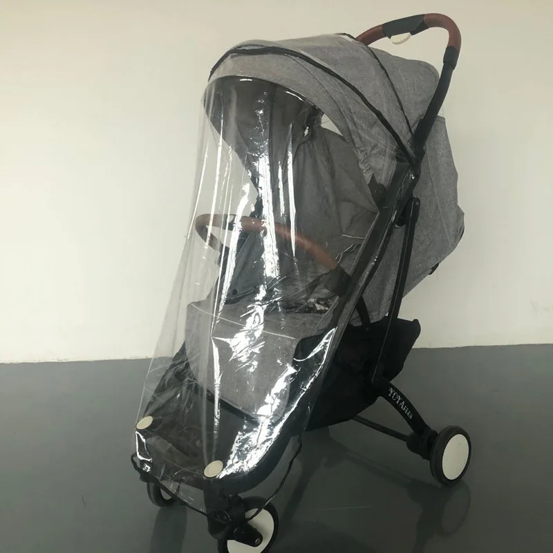 Baby Carriage Rain Cover Perambulator Windshield Baby Stroller Umbrella Car Rain Cover Cozy Stroller Raincoat