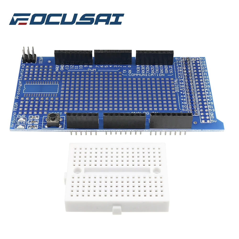 FOCUSAI Printed Circuit Boards MEGA2560 bread prototype expansion board V3 Expansion Development Board Mini PCB Breadboard