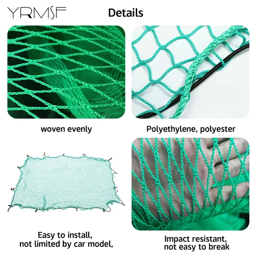 Imagen 2 del producto Red de carga elástica Interior para remolques, almacenamiento Universal para barcos y camiones, equipaje de malla extensible para accesorios de coche