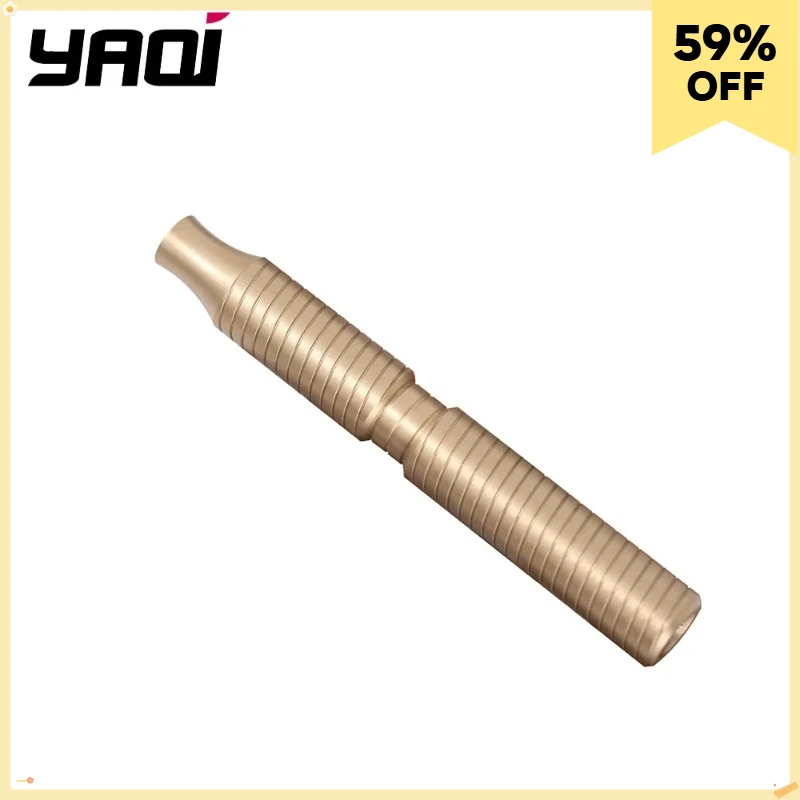 

YAQI Men's Lightweight Durability 88mm Solid Brass Material Safety Razor Handle For Ergonomic Design Provides Comfortable Grip