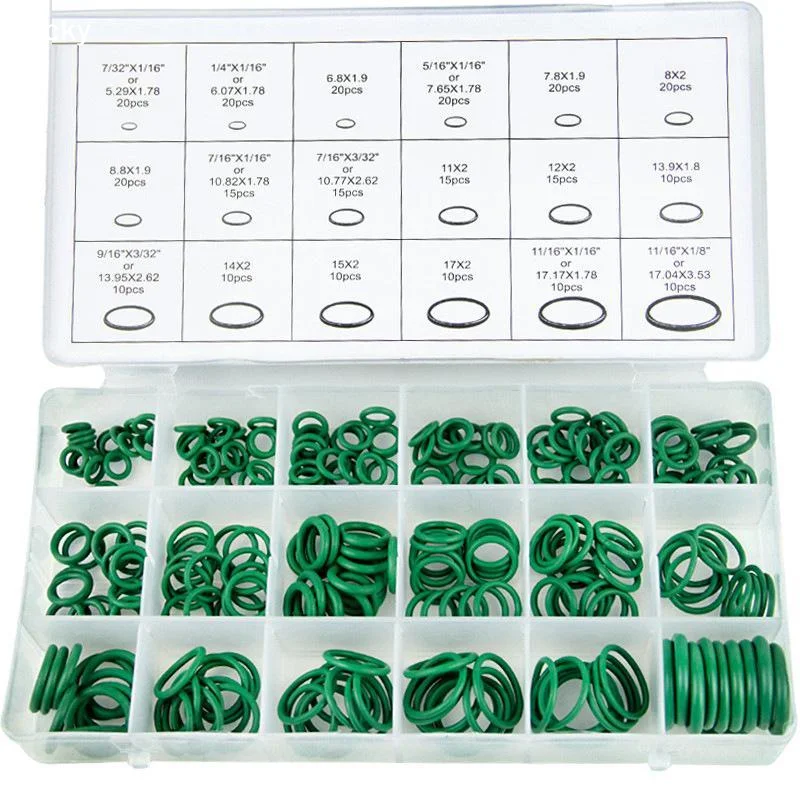 270Pcs Rubber O Ring Assortment Kit Multiple Sizes Water Resistant Leak Proof For Automotive PlumbingLivable Decoration