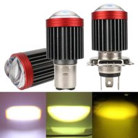 H4 LED H6 BA2D Motorcycle Headlight Bulbs CSP Chip Lens Hi Lo Beam Moto Headlamp Fog Light for ATV Scooter Motorbike Accessories