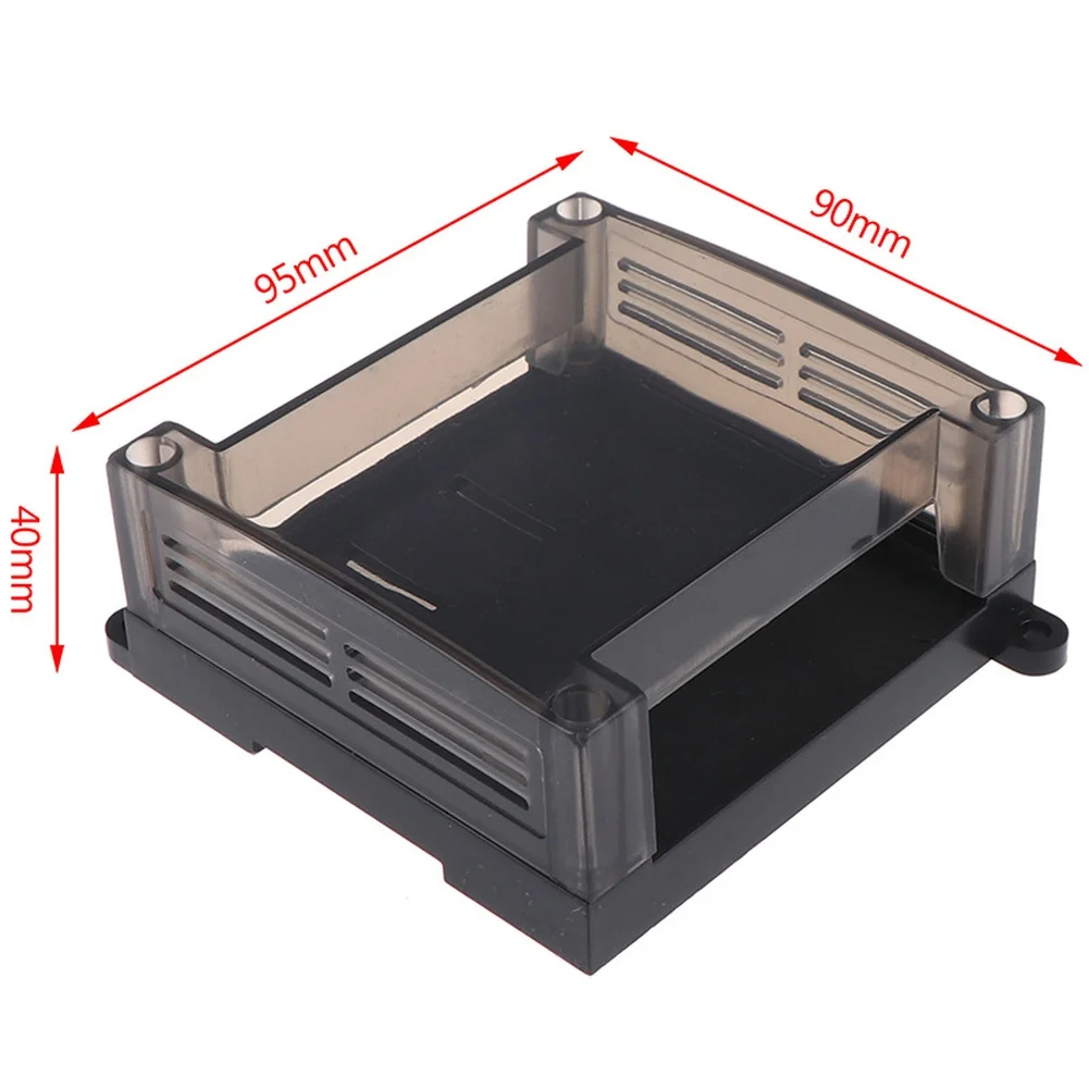 Industrial Plastic Cover Mount for PLC Enclosures Designed for Din Rail Mounting in Process Control Installations