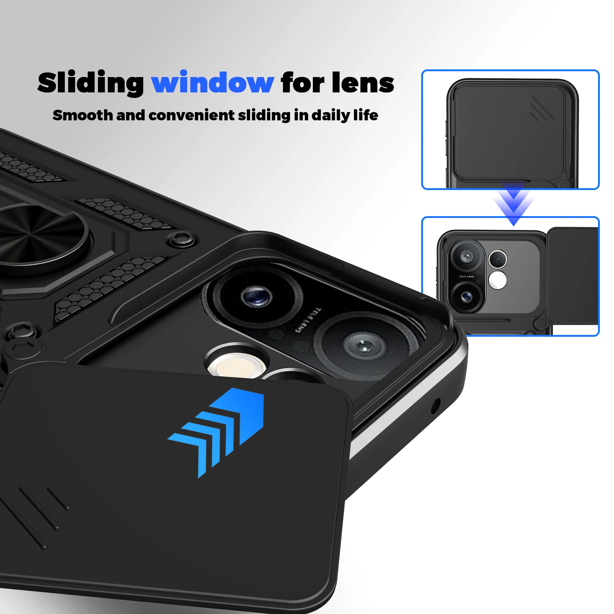 Fall für vivo X200 FE Slide Kamera Schützen Ständer Telefon Shell Funda für X100Pro X100 Abdeckung