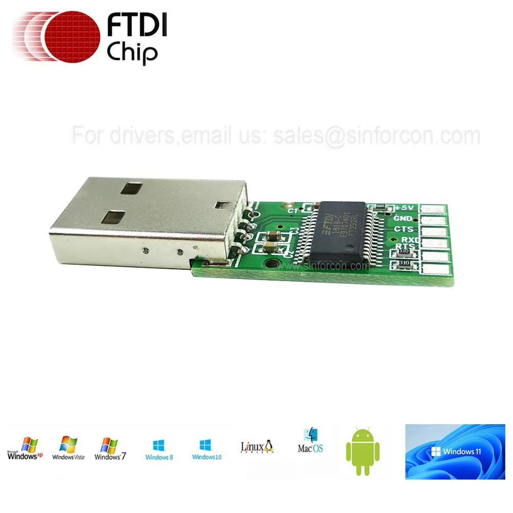 FTDI USB UART TTL 3,3 v zu 2,5mm Stereo Stecker Jack Serielle Adapter Kabel Fahrer