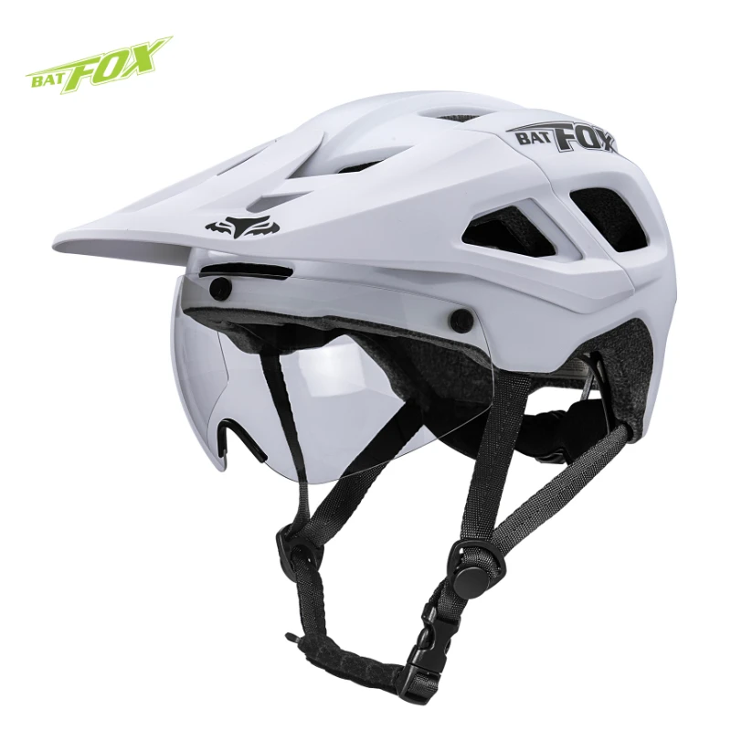 

BATFOX Bike Helmet Mountain Bike Helmet E-Bike MTB Helmet with Adjustable Visor Bicycle Helmets for Adults Youth Men Women