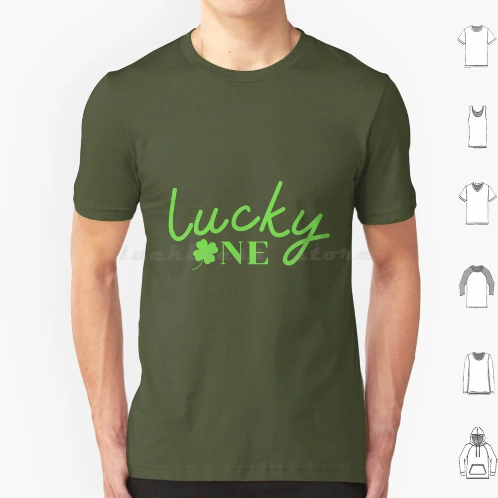 Camiseta de día Lucky One 6xl, camiseta fresca de algodón, día de San Patty, día de la mujer, hombre, trébol, día Vintage, día verde, Shenanigans, Irlanda
