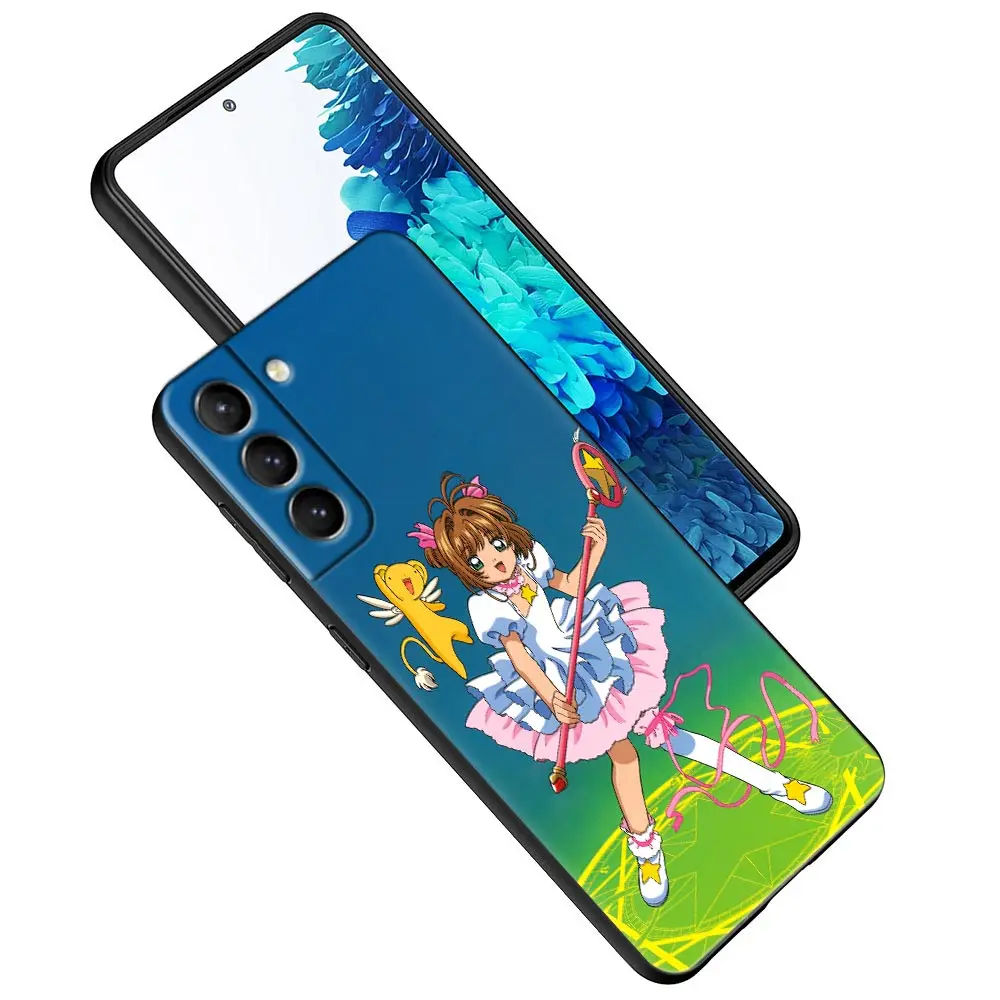 Anime Girl Card Captor Sakura Phone Case For Samsung Galaxy S24 S23 5G S20 S21 FE S10 S9 S22 Ultra S24 Plus Cases Soft TPU Cover