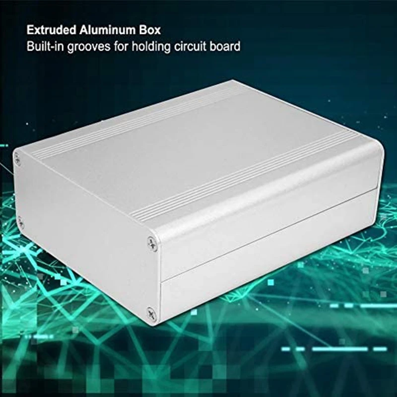 Aluminum Cooling Box Shell Wire Drawing Oxidation Technology 38X88X110mm DIY Circuit Board Protection