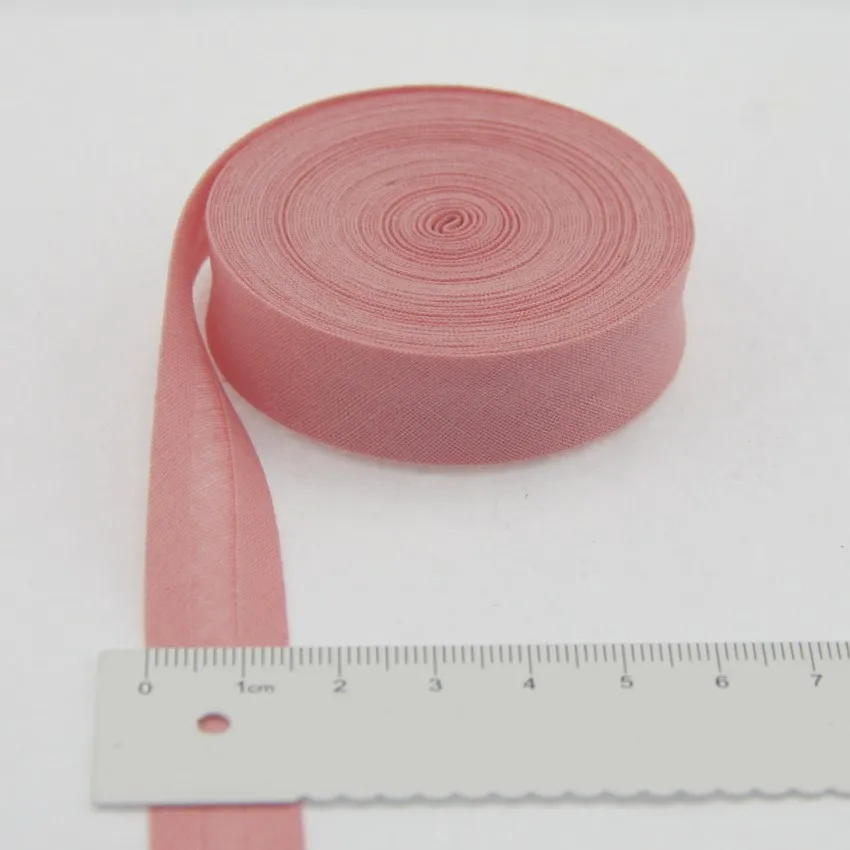 15mm Width Ironed Single Fold Cotton Bias Binding  Cloth Tape for Garment Quilt Cushion Craft DIY Accessories 10 Meters/roll