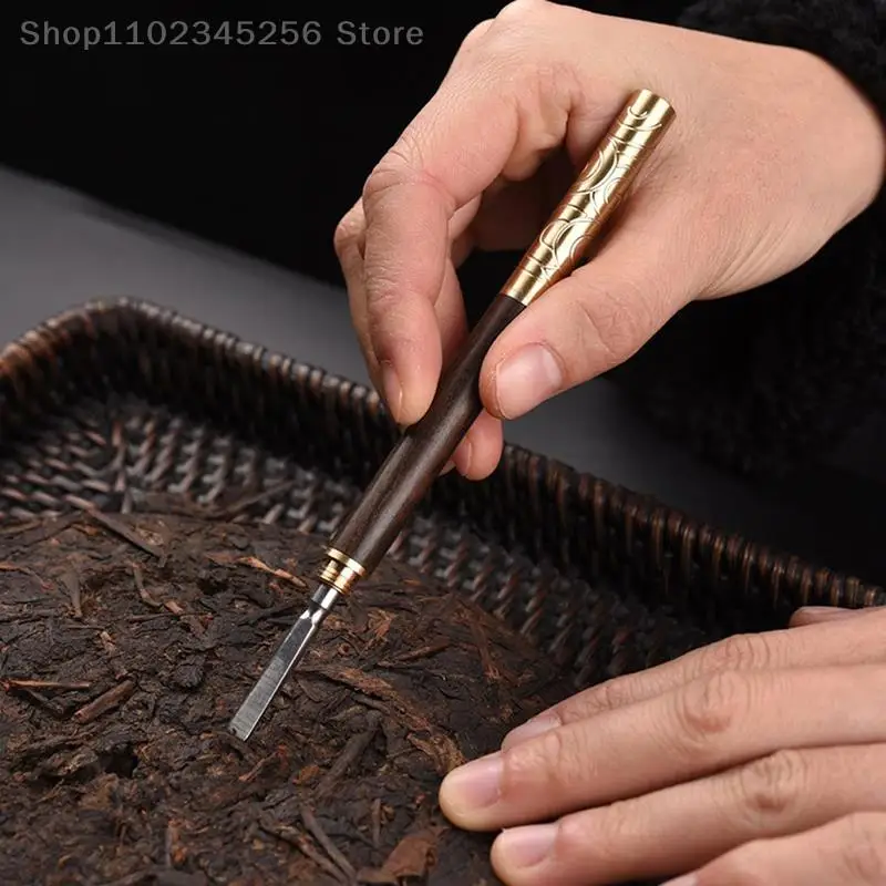 Exquisite Wooden Tea Knife Ebony Needle Pick Puer Tools Cone Brick Tool Chinese Kung Fu Teasets