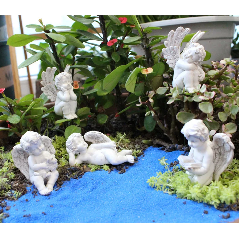 

5pcs/set Eros & Angel Garden Sculpture - Romantic Outdoor Decor for Courtyard & Balcony