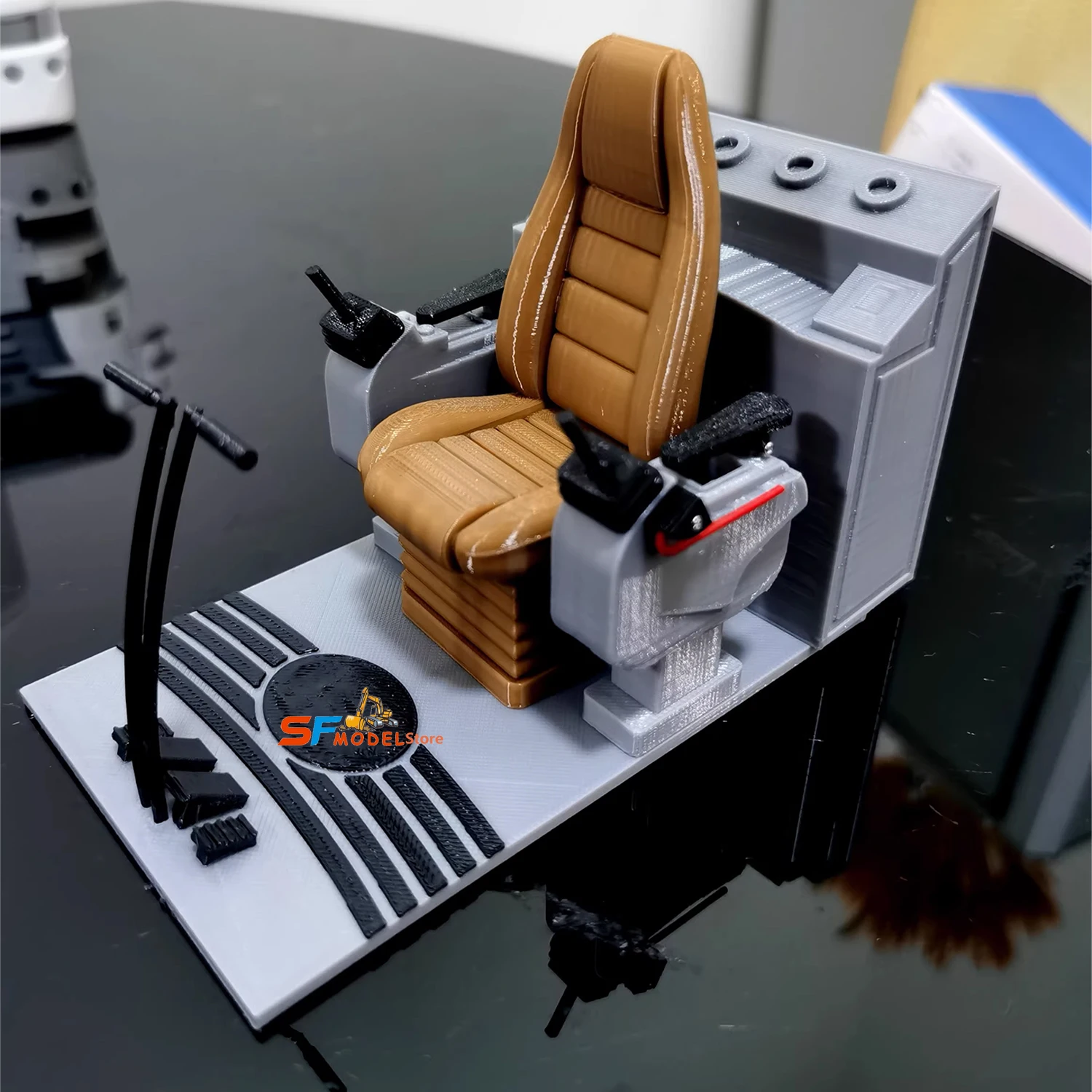 

Сиденье кабины для радиоуправляемого экскаватора 1/12 — подходит для моделей инженерных машин, экскаваторов с дистанционным управлением, декоративное сиденье для аксессуаров