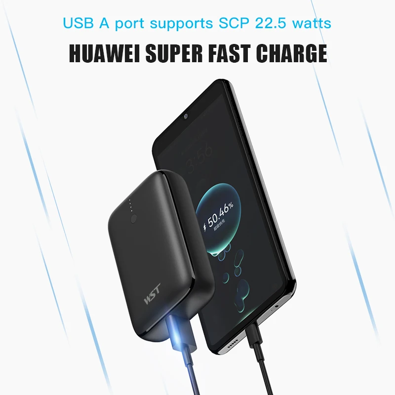 22.5W Super Fast Charge Power Bank 9600mAh PD 18W Quick Portable Powerbank for Xiaomi Huawei iPhone Samsung S22 Battery Charger