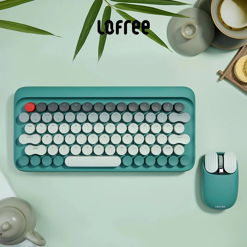 2025 hot sale New Jiangnan Series Simple Office Wireless bluetooth Mechanical Keyboard Mouse Ergonomic set tablet desktop office