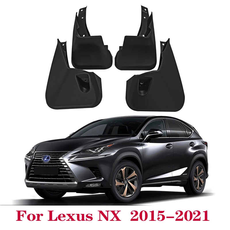 Guardabarros de coche para Lexus, guardabarros delanteros y traseros, accesorios para automóviles, NX200, NX300, NX300H, 2015-2021