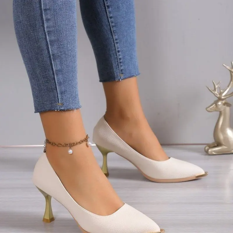 

Plus Size 35 - 42 Women Pumps Sexy Thin High Heels Shoe For Women Ins Fashion Elegant Woman Heeled Shoes Party Ladies Footwear