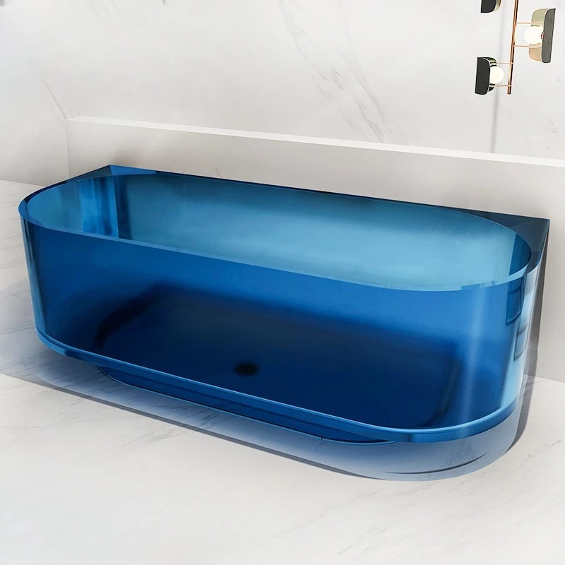 Transparent resin bathtub, family independent small apartment hotel, engineering homestay