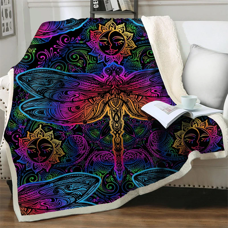 

Gorgeous Flower 3D Printed Plush Throw Blankets for Beds Sofa Plush Fluffy Home Decoration Thicken Soft Warm Bedding Quilt Cover