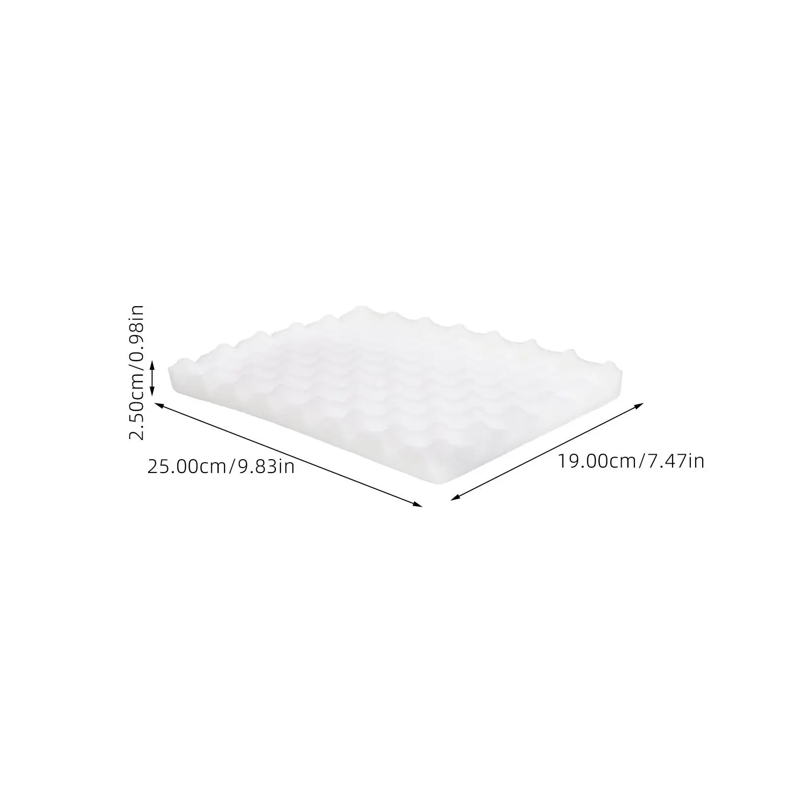 2Pcs Fondant Decorating Mat Sponge Foam Pad for Sugar Flowers Paste Shaping Wave Texture Cake Making Baking Supplies Fondant