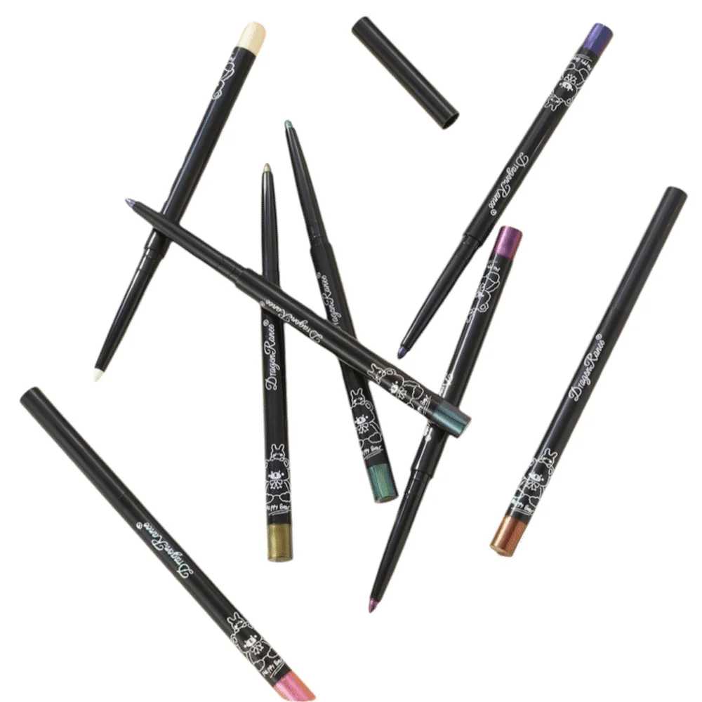 Waterproof Eyeliner Pen Shiny Chrome Purple Pigment Multi Chrome Eyeliner Aurora Effect Green Gold Metallic Eyeshadow Liner