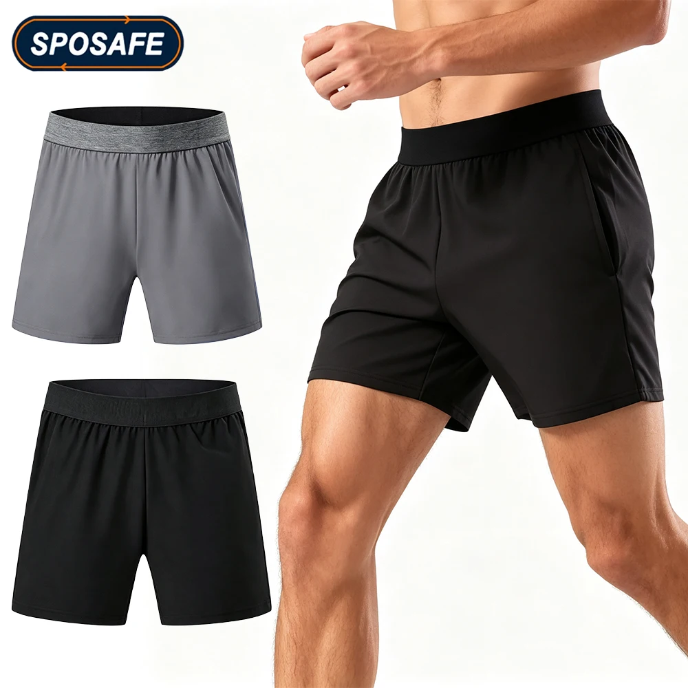 1 Stück Herren Schnelltrocknende Laufshorts Leichte Gym-Workout-Shorts mit Handtuchschlaufe für Jogging Fitness Athletische Shorts