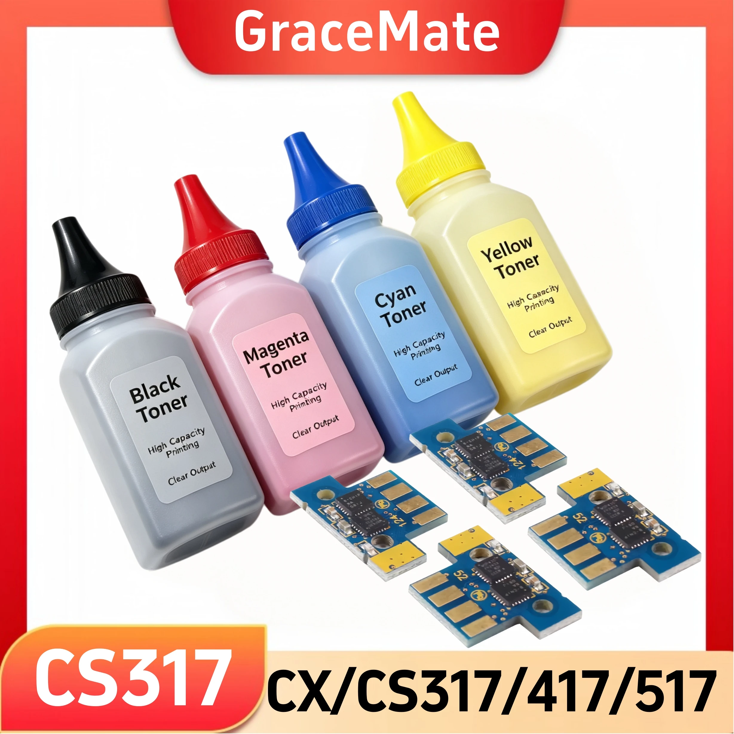 Laser Toner Powder - Тонер-порошок, совместимый с Lexmark CS317, CS317dn,
