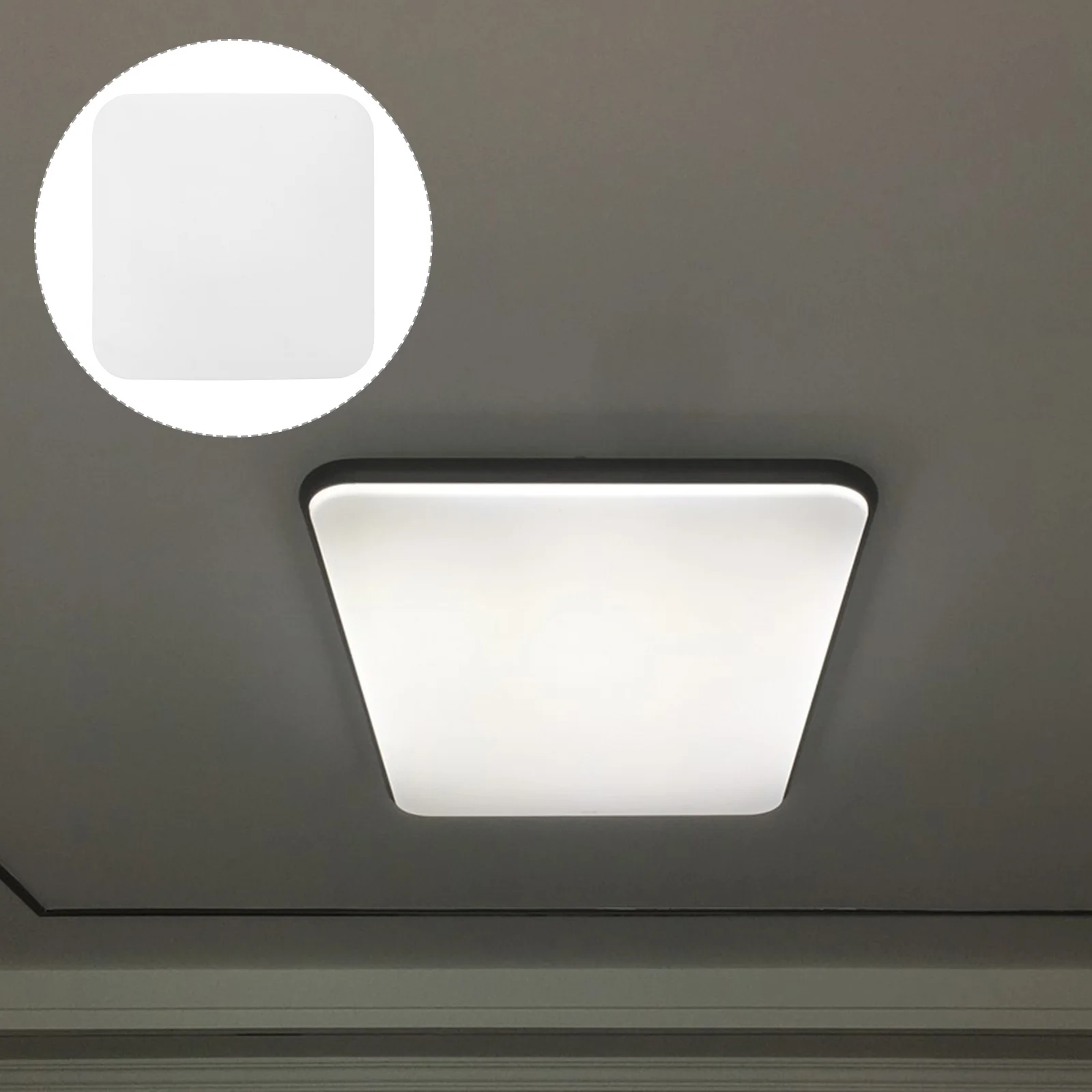 

Ceiling Shade Diffuser Square Acrylic Pendant Lamp Cover Soft Light Filter For Bedroom Living Room Modern Fixtures Overhead