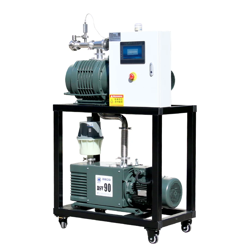 0.1Pa 630m3/h PUYON Customized High Pressure Dual Stage Rotary Vane Vacuum Pump Machine Vacuum System Vacuum Unit