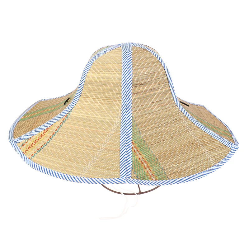 

Chinese Retro Bamboo Rattan Fisherman Hat, Handmade Weave Straw, Tourism Rain Dance Props, Cone Fishing Sunshade