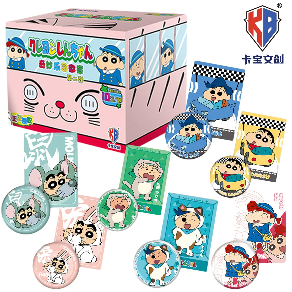 

New Genuine Kabao Crayon Shin-chan Anime Cards Tinplate Badge Brooch for Backpack Clothes Decorations Trendy Toys Birthday Gifts