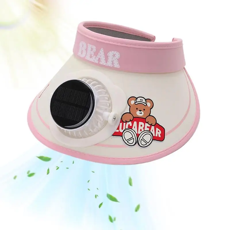 

Kid Summer Sun Hat Solar Cooling Rechargeable Cooling Fan Hat Sun Visor Hat Summer Baseball Hat Outdoor Sunhat