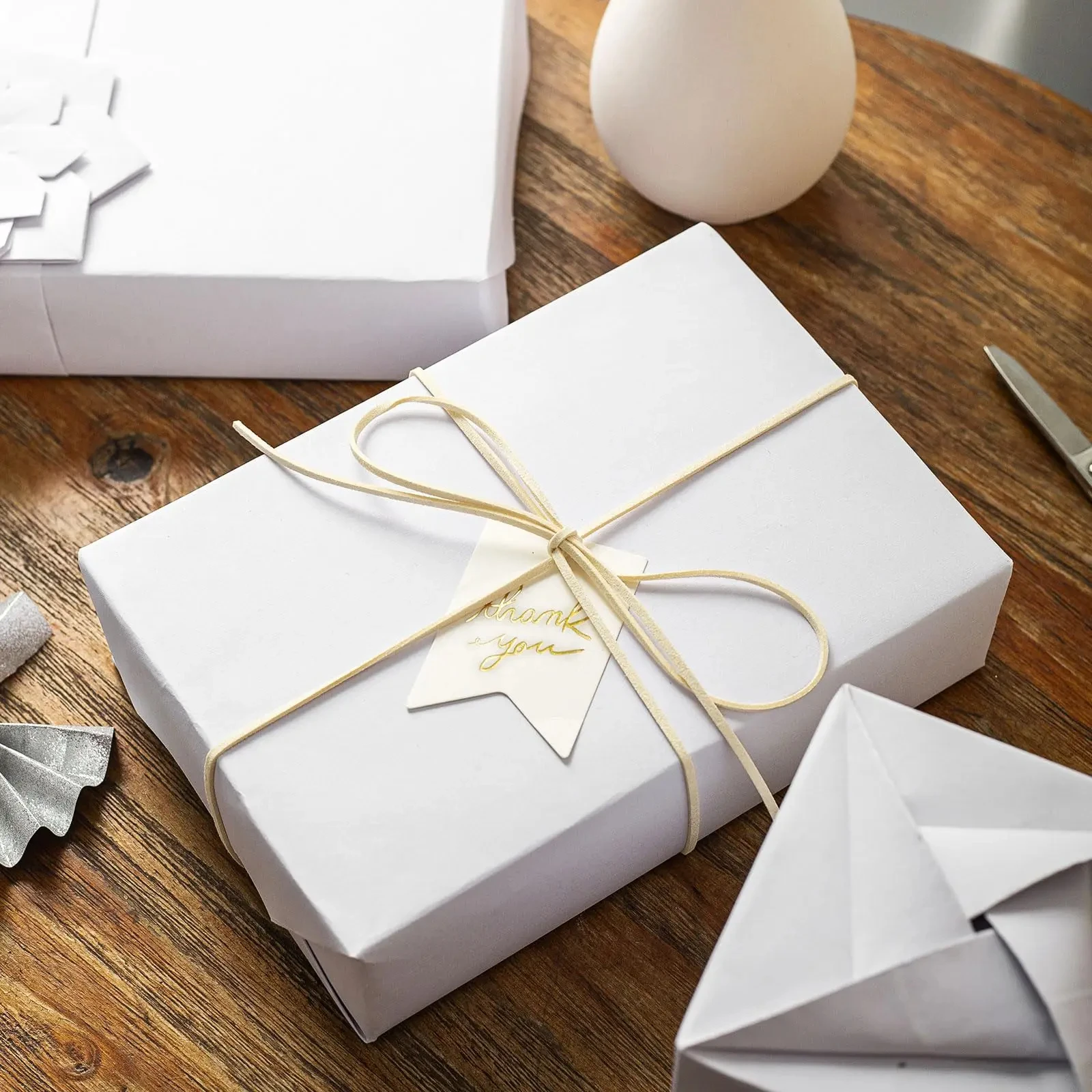 White Kraft Paper Roll 30cm 11.8inch Wrapping Paper Roll, For Gift Packaging, Packaging, Transportation, Crafts