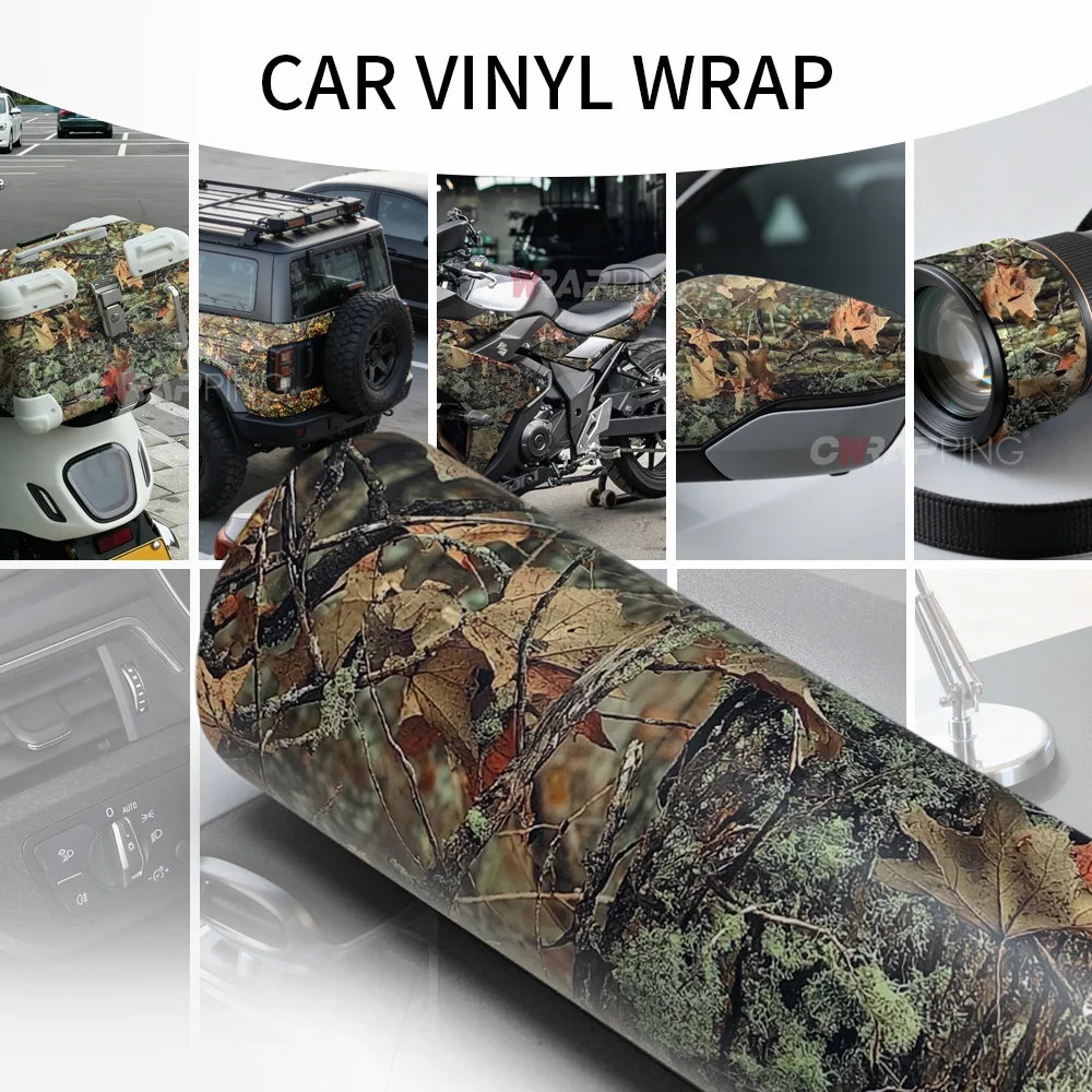 Vinyl-Folien-Autostyling und -Verkleidung Selbstklebende Kratzfeste Aufkleber für Autofolien-Abdeckung Tarnfolie Fahrzeugdekoration – Detail 8