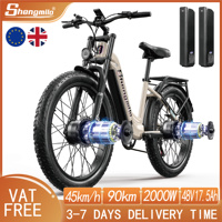 Electric Bicycle Shengmilo S700 Adult 2000W And Two Motors 48V17.5AH Battery E-bike 26 Inch Wide Tyre E-Mountain E-bike