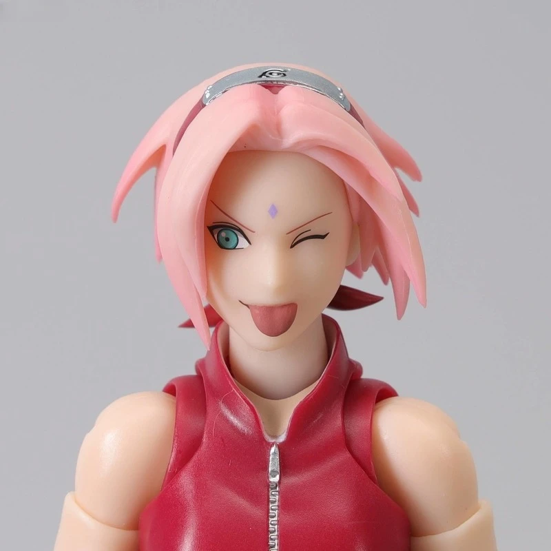 Bandai Original Genuine S.H. Figuards Naruto Shippuuden Haruno Sakura NARUTOP99 Edition 13.5cm modello Action Figures regali giocattolo