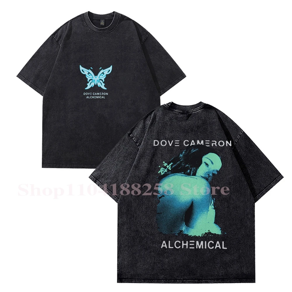 Dove Cameron CHRYSALIS T-shirts Women Men Cotton Wash Clothes Trend Casual Short Sleeve Top1