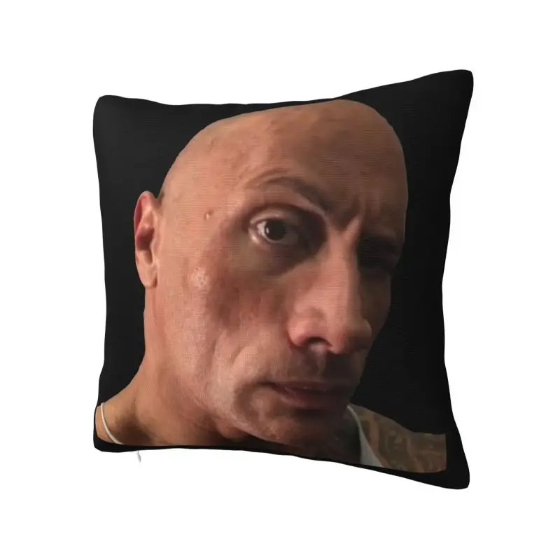 Eyebrow Meme Dwayne The Rock Johnson Cushion Covers 40x40cm Soft Pillow Case for Car Square Pillowcase Bedroom Decoration